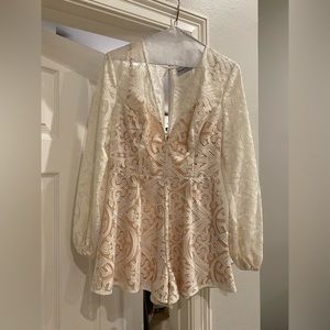 Finders Keepers Lace Romper (BRIDAL)